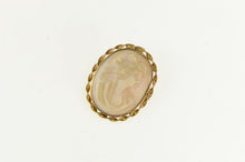 Load image into Gallery viewer, 14K Vintage Carved Shell Cameo Statement Pendant/Pin Yellow Gold