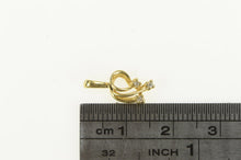 Load image into Gallery viewer, 10K Diamond Curved Cluster Vintage Statement Pendant Yellow Gold