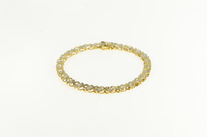 10K 1.62 Ctw Diamond Vintage Classic Tennis Bracelet 7.25" Yellow Gold