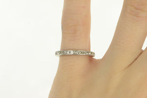 Platinum 0.75 Ctw Diamond Eternity Wedding Band Ring