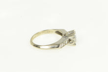 Load image into Gallery viewer, 14K 1950&#39;s 0.80 Ctw Diamond Engagement Ring White Gold