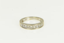 Load image into Gallery viewer, 14K 1.00 Ctw Diamond Princess Wedding Band Ring White Gold