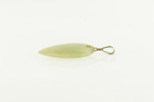 Load image into Gallery viewer, 14K Heart Jade Vintage Love Symbol Carved Stone Pendant Yellow Gold