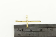 Load image into Gallery viewer, 14K Retro Vintage Cross Christian Symbol Pendant Yellow Gold