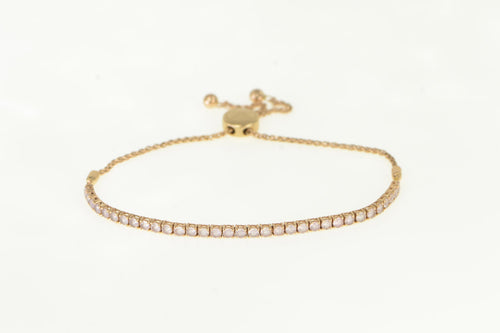 14K LeVian Rose Spinel Red Carpet Bolo Bracelet 7
