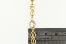 Load image into Gallery viewer, 14K Amethyst Citrine Topaz Peridot Chain Bracelet 7&quot; Yellow Gold