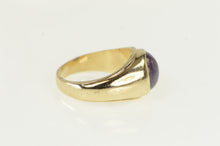 Load image into Gallery viewer, 10K Oval Star Ruby Retro Vintage Men&#39;s Ring Yellow Gold