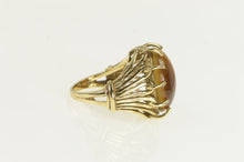 Load image into Gallery viewer, 10K 1960&#39;s Oval Tiger&#39;s Eye Retro Vintage Ring Yellow Gold