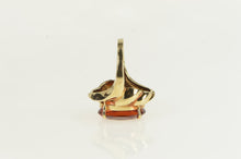Load image into Gallery viewer, 10K Oval Hessonite Garnet Swirl Cocktail Ring Yellow Gold