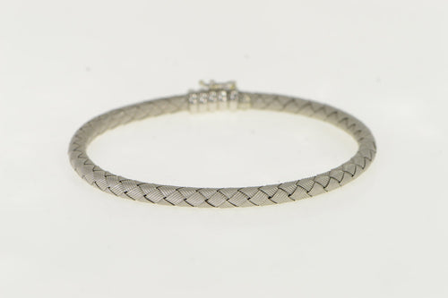 18K Roberto Coin Woven Silk Designer Bracelet 7