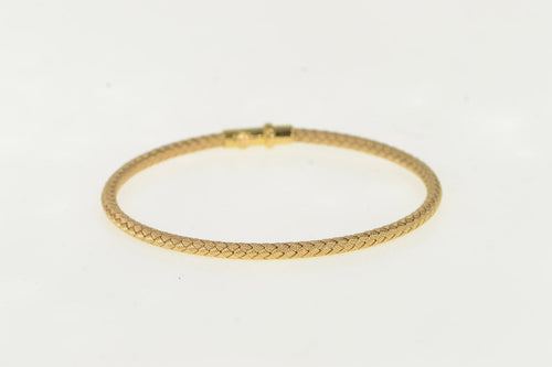 18K Roberto Coin Woven Silk Designer Bracelet 7