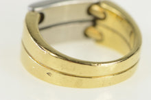 Load image into Gallery viewer, 18K Pequignet Diamond Platinum Chain Ring Yellow Gold