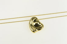 Load image into Gallery viewer, 18K Tiffany &amp; Co Elsa Peretti Heart Chain Necklace 24&quot; Yellow Gold