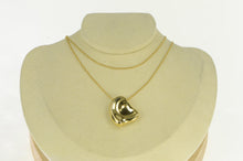 Load image into Gallery viewer, 18K Tiffany &amp; Co Elsa Peretti Heart Chain Necklace 24&quot; Yellow Gold