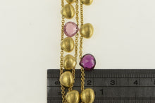Load image into Gallery viewer, 18K Marco Bicego Mixed Stone &amp; Tear Drop Bracelet 6.5&quot; Yellow Gold