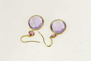 18K Marco Bicego Jaipur Amethyst Dangle Earrings Yellow Gold