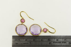 18K Marco Bicego Jaipur Amethyst Dangle Earrings Yellow Gold