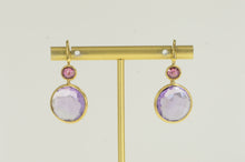 Load image into Gallery viewer, 18K Marco Bicego Jaipur Amethyst Dangle Earrings Yellow Gold