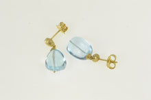 Load image into Gallery viewer, 18K Marco Bicego Blue Topaz Dangle Earrings Yellow Gold