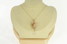 Load image into Gallery viewer, 18K Marco Bicego Rose Quartz Tassel Drop Pendant Yellow Gold