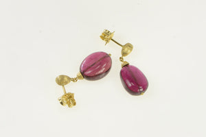 18K Marco Bicego Jaipur Purple Tourmaline Earrings Yellow Gold