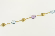 Load image into Gallery viewer, 18K Marco Bicego Jaipur Amethyst Topaz Earrings 6.5&quot; Yellow Gold