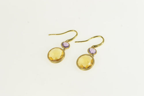 18K Marco Bicego Jaipur Color Citrine Dangle Earrings Yellow Gold