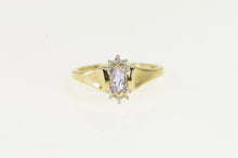 Load image into Gallery viewer, 10K Marquise Tanzanite Diamond Vintage Ring Yellow Gold