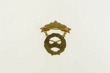 Load image into Gallery viewer, 10K Degree of Pocahontas Enamel Victorian Pin/Brooch Yellow Gold