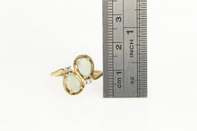 Load image into Gallery viewer, 14K Pear Nat. Opal Diamond Accent Bypass Ring Yellow Gold