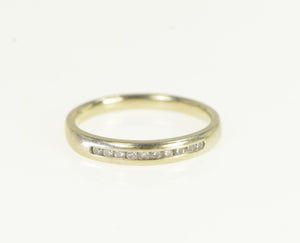 14K Diamond Classic Vintage Wedding Band Ring White Gold