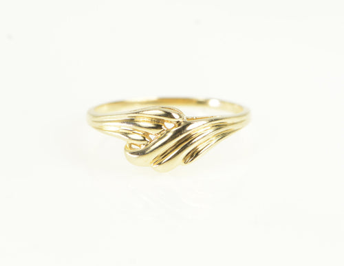 14K Vintage Flow Wavy Design Statement Ring Yellow Gold