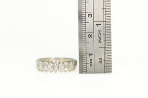 Platinum 1.10 Ctw Marquise Diamond Wedding Ring