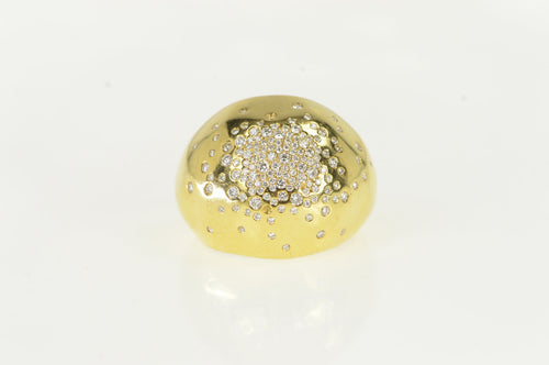 18K 1.00 Ctw Ippolita Diamond Pave Dome Ring Yellow Gold