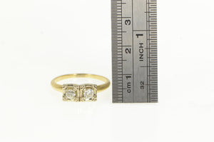 14K 0.40 Ctw 40s OMC Diamond Engagement Ring Yellow Gold