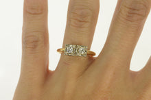 Load image into Gallery viewer, 14K 0.40 Ctw 40s OMC Diamond Engagement Ring Yellow Gold