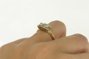 14K 0.40 Ctw 40s OMC Diamond Engagement Ring Yellow Gold