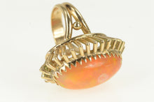 Load image into Gallery viewer, 14K 21.50 Ct Mexican Fire Opal Cocktail Ring Yellow Gold