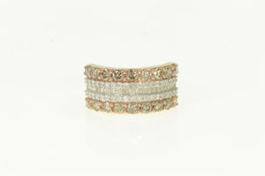 10K 1.64 Ctw Cognac Diamond Layer Band Ring Yellow Gold