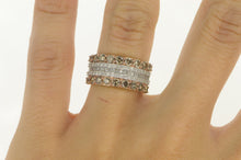 Load image into Gallery viewer, 10K 1.64 Ctw Cognac Diamond Layer Band Ring Yellow Gold