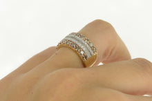 Load image into Gallery viewer, 10K 1.64 Ctw Cognac Diamond Layer Band Ring Yellow Gold