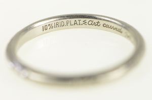 Platinum 2.2mm Art Deco Ornate Wedding Band Ring