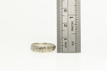 Load image into Gallery viewer, Platinum Art Deco Orange Blossom Wedding Band Ring