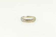 Load image into Gallery viewer, Platinum Art Deco Orange Blossom Wedding Band Ring