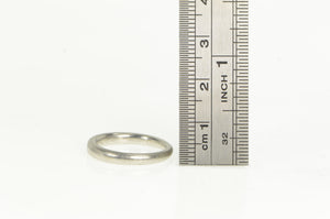 Platinum 3.2mm Classic Rounded Wedding Band Ring