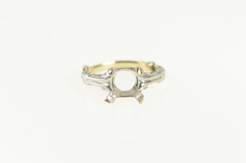 Platinum Classic 8mm Vintage Engagement Setting Ring