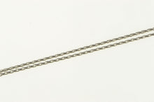 Load image into Gallery viewer, Platinum 1.3mm Wheat Palma Link Woven Chain Necklace 18&quot;