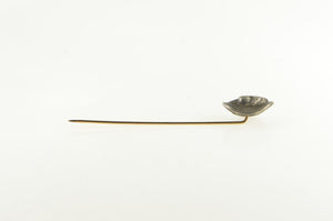 10K Repousse Coin Face Mercury Dime Stick Pin Yellow Gold