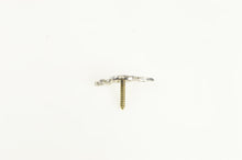 Load image into Gallery viewer, Platinum Diamond Shriners Emblem Scimitar Lapel Pin/Brooch