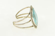 Load image into Gallery viewer, Sterling Silver Southwestern Turquoise Ornate Cuff Bracelet 6.75&quot;